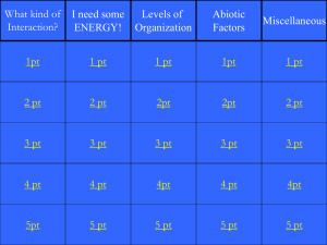 Jeopardy-Ecology