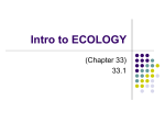 Intro to ECOLOGY - Solon City Schools