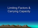 Limiting Factors & Carrying Capacity