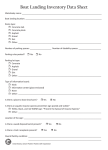 Boat Landing Inventory Data Sheet