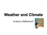 Weather and Climate