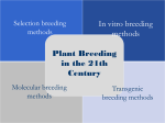 Lecture 2: Applications of Tissue Culture to Plant