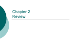 Chapter 2 Review