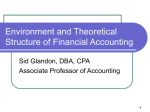 Environment and Theoretical Structure of Financial Accounting