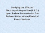 Studying the Effect of E.S.D. upon Surface Properties for