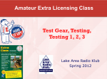 Amateur Extra Licensing Class