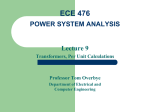 Transformers, Per Unit Calculations