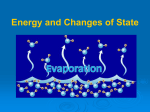 Energy and Changes of State - SCIENCE