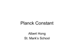 Planck Constant