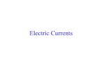 Electric Currents