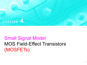 Small Signal MOSFET Ch-4-6