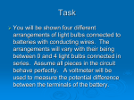 Ranking Task Activity for Terminal Voltage of Ideal Battery