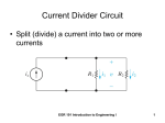 Current Divider Circuit