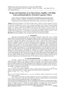 IOSR Journal of Electrical and Electronics Engineering (IOSR-JEEE)