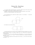 Physics 536 - First Exam February 12, 2007