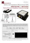 Battery Cell Impedance Measurement (EIS)  PSM3750 FRA  + BATT470m