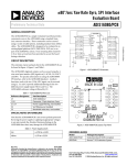 ±80°/sec Yaw Rate Gyro, SPI Interface Evaluation Board ADIS16080/PCB Preliminary Technical Data