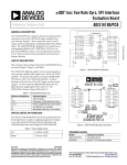 ±300°/sec Yaw Rate Gyro, SPI Interface Evaluation Board ADIS16100/PCB Preliminary Technical Data