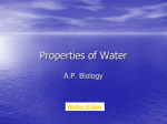 Properties of Water