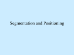 Segmentation and Positioning