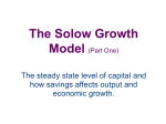 The Solow Growth Model