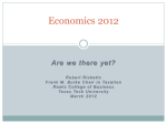 Economics 2012 - Robert Ricketts