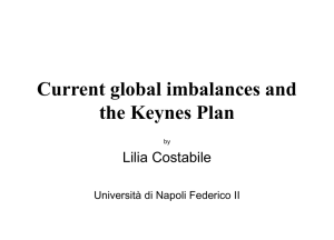 Current global imbalances and the Keynes Plan