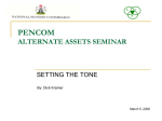 PENCOM ALTERNATE ASSETS SEMINAR