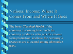 National Income: Where It Comes From and Where It Goes