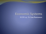 Types of Economic Systems