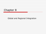 GLOBAL ECONOMIC INTEGRATION Regional