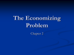 The Economizing Problem