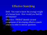 Effective Searching