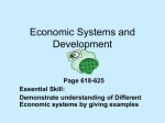 Economic Systems and Development