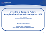 A regional development strategy for 2020 The 5 th Report on