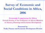 Survey of Economic and Social Conditions in Africa, 2006