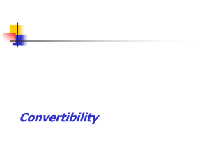 Convertibility