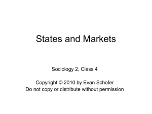 Class 4: States and Markets 2