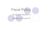 Fiscal and Monetary Policy