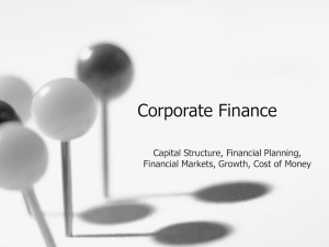 Corporate Finance Chap 1