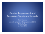 Gender, Employment and Recession: Trends and Impacts Nata Duvvury