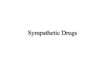 Sympathetic Drugs