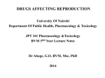 ppt - Department of Public Health Pharmacology & Tox.