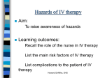 Principles of intravenous infusion/ blood transfusion (CFP)