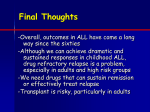 Childhood Leukemias - Leukemia Trials from University of