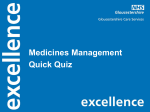 Medicines Management Quick Quiz