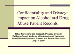 Confidentiality of Alcohol and Drug Abuse Patient Records