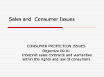 9-01 SALES-CONSUMER PROTECTION - SHS