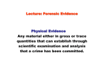 Evidence Analyte/Characteristic Techniques Blood Ethanol