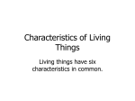 Characteristics of Living Things